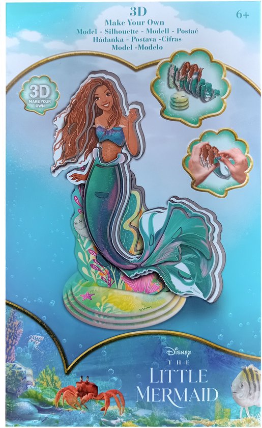 Disney Princess - 3D model maken - DIY - Kleine zeemeermin - Ariël