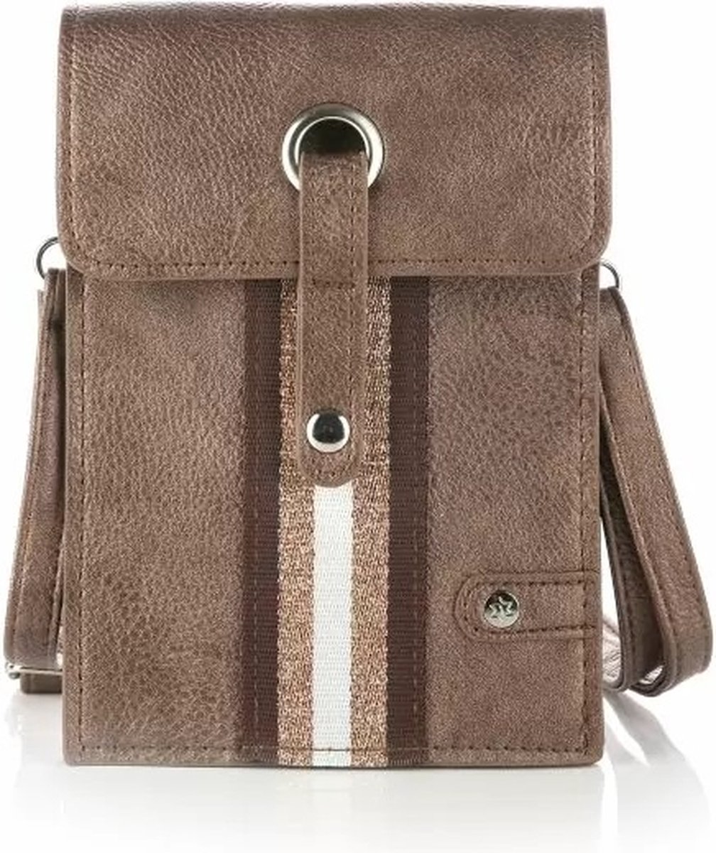 Tas Idaho - Brons - Telefoontasje