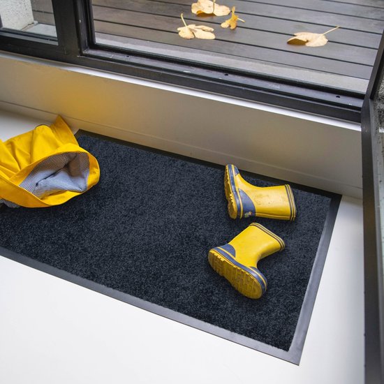 Paillasson d'intérieur Studio M - CLASSIC PRO - Tapis de séchage intérieur 80x120 cm - NOIR - Tapis de nettoyage - Paillasson Antidérapant - Tapis d'entrée - Paillasson pour intérieur ou extérieur - Différentes Dimensions et Coloris