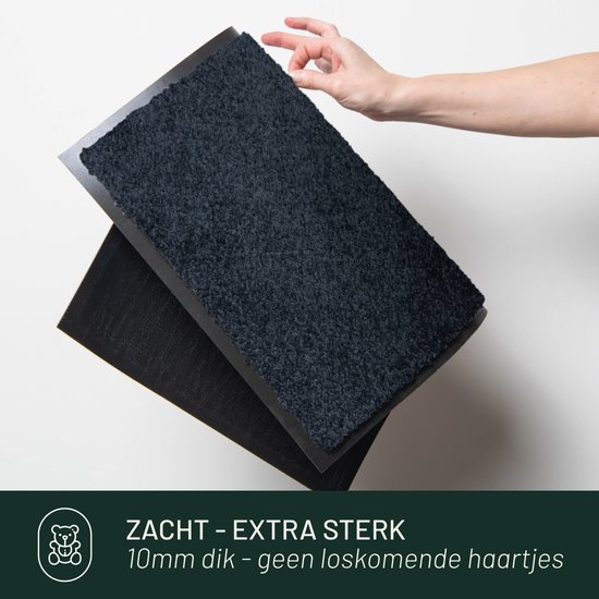 Paillasson d'intérieur Studio M - CLASSIC PRO - Tapis de séchage intérieur 80x120 cm - NOIR - Tapis de nettoyage - Paillasson Antidérapant - Tapis d'entrée - Paillasson pour intérieur ou extérieur - Différentes Dimensions et Coloris