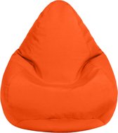 Zitzak voor kinderen, gamerstoel, waterbestendige meubels, voor binnen en buiten, woonkamer, Bean Bag zitting, ergonomisch design voor lichaamsondersteuning (oranje, zitzak)