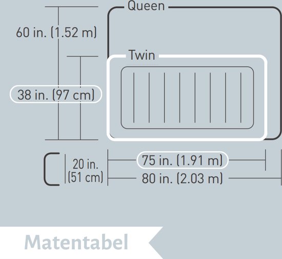 Bestway luchtbed - 1-Persoons - 97 x 191 x 51 cm - Grijs - Inclusief pomp - Reparatieset van Bestway — afbeelding 3
