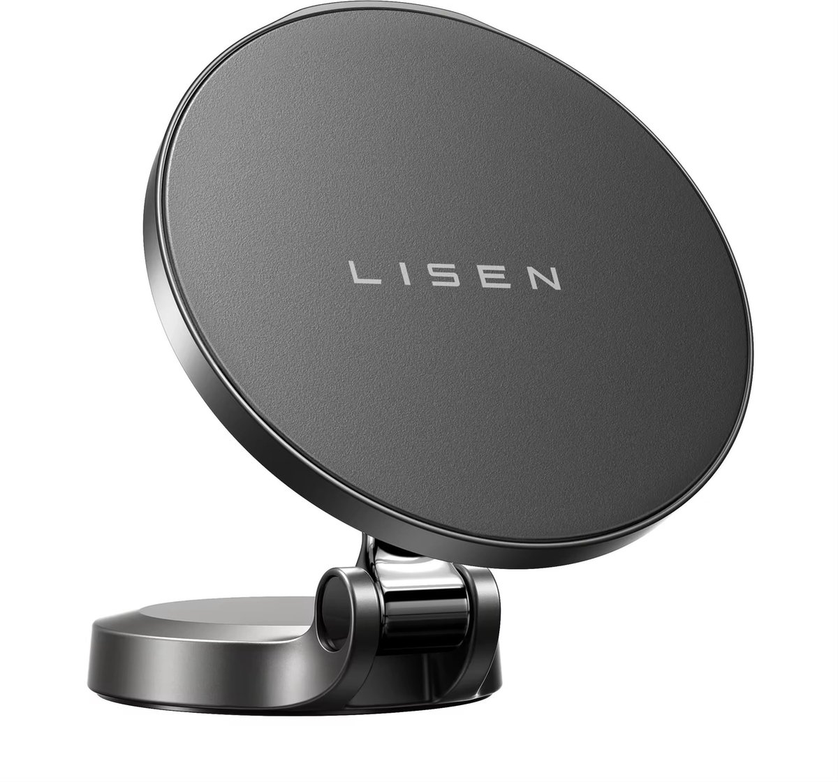 LISEN Mobiele Sterke Magnetisch Telefoonhouder Auto (20xN55 sterkste magneten)compatibel met MagSafe autohouder, volledig metalen magnetische telefoonhouder voor mobiele telefoon [sterkste hechting 3M-lijm] voor iPhone Pro max 15 14 13 12 Samsung