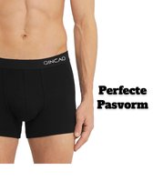 Qincao Zwarte Boxershorts Heren - Black Mix - Maat XXL - Multipack (6) - Premium Heren Ondergoed