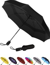 Winddichte dubbele geventileerde reisparaplu met teflon coating, ultieme bescherming umbrella