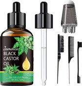 BeautyFit® - Castor Olie + Applicator - 100% Koudgeperst - Castor Oil - Incl. Ebook, Kammen - Castorolie Pack - Jamaican Black Castor Oil - Haarverzorging - Serum