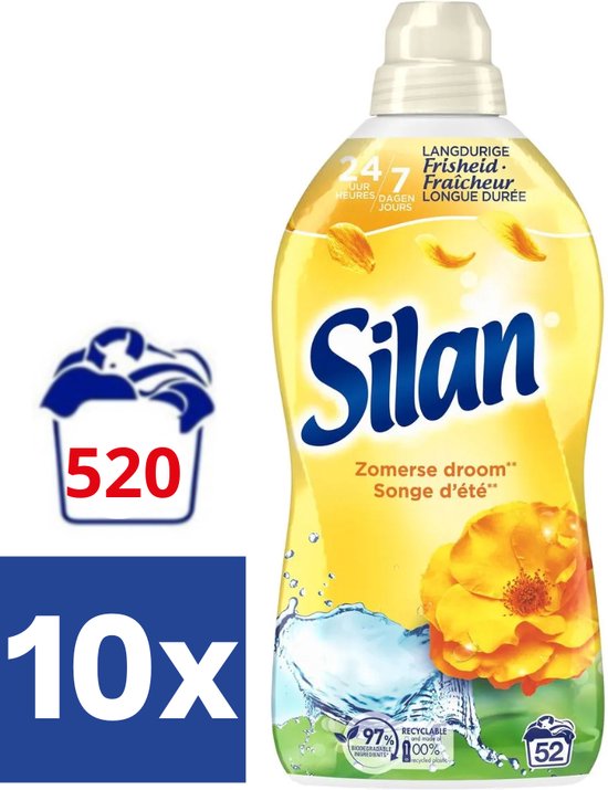 Silan Wasverzachter Zomerse Droom - 10 x 1.144 ml (520 wasbeurten)