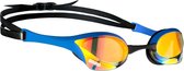 Uniseks - Cobra Ultra Swipe zwembril geel koperblauw met UV-bescherming swimming glasses