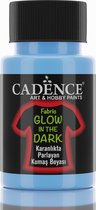 Cadence Glow in the Dark Textielverf 50 ml Blauw