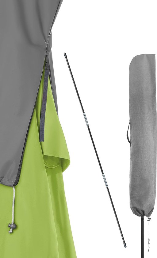 Ainiv Zweefparasol, 210D Oxford Tuinparasolhoes met Telescopische Stang