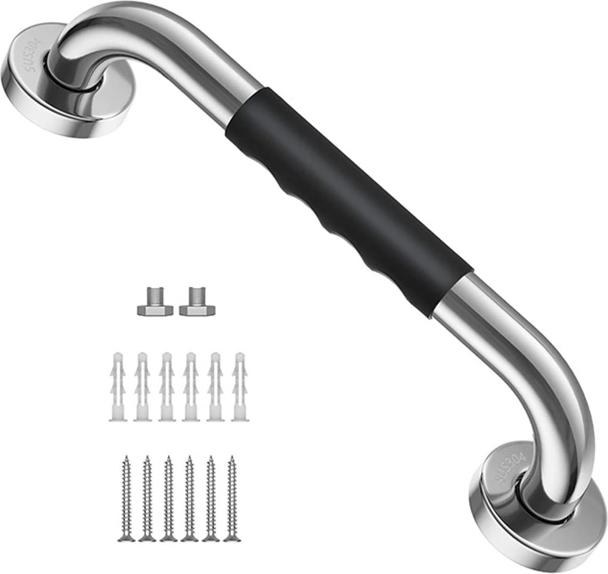 Handgreep, steunbeugel voor ouderen, antislip douchehandgreep, roestvrijstalen veiligheidshandgreep voor de douche