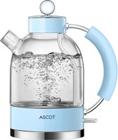 ASCOT - Glas - 1,5 L - Rétro - Blauw