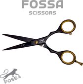 Professional Hairdressing Scissor - Hairdressing Scissor Stainless Steel - Scissor - Metallic Black Golden - Coupe Scissor - Hair - Right hand Or Left- Cut - Hairdresser - Hairdresser - Premium Hairdressing Scissor 5.5″