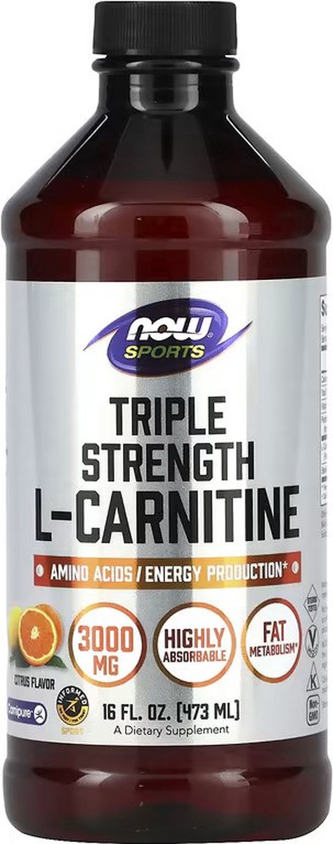 Goedkoopste Liquid L-Carnitine Triple Strength 3000mg 473ml Citrus