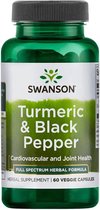 Swanson Health Full Spectrum Turmeric & Black Pepper - Vitamines / Curcumine - 60 Veggie Caps - 1 Potje