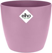 Elho Brussels Rond 14 - Bloempot voor Binnen - 100% Gerecycled Plastic - Ø 13.5 x H 12.6 cm - Levendig Violet
