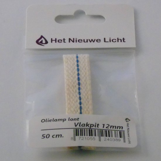 Het Nieuwe Licht ® - Platte olielamp lont - 12mm vlakpit - voor petroleum lamp