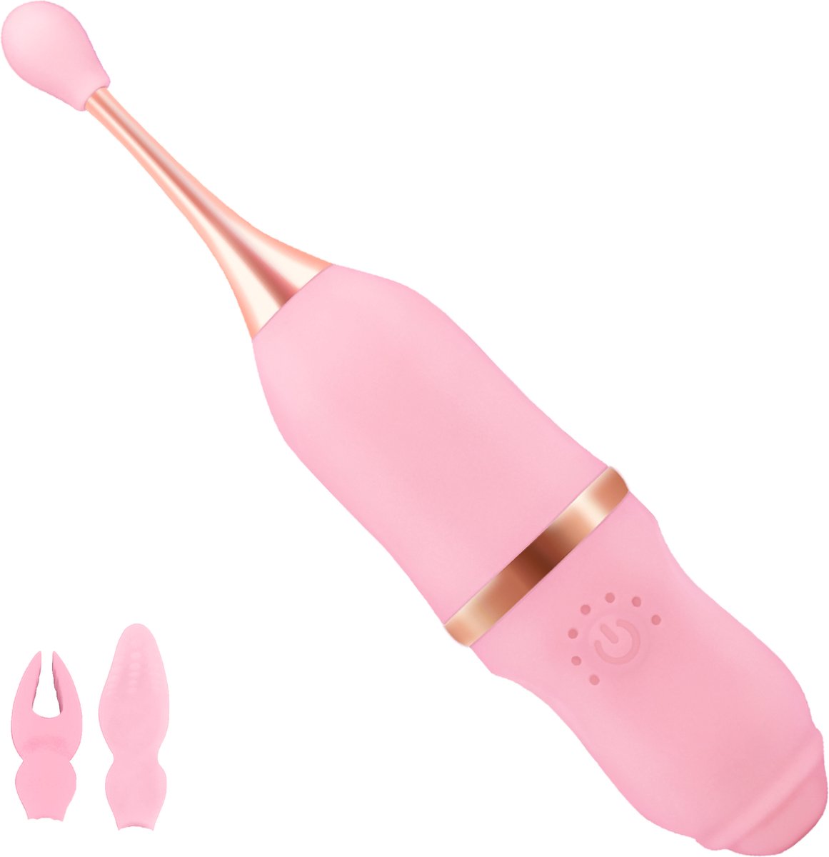 Goedkoopste Cupitoys® Pinpoint clitoris vibrator - 19,8cm - Lichtroze - 7 standen - Vibrators voor vrouwen en mannen - Sex toys voor vrouwen en mannen