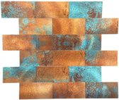 Zelfklevende steenstrip mozaïektegel – Copper brick