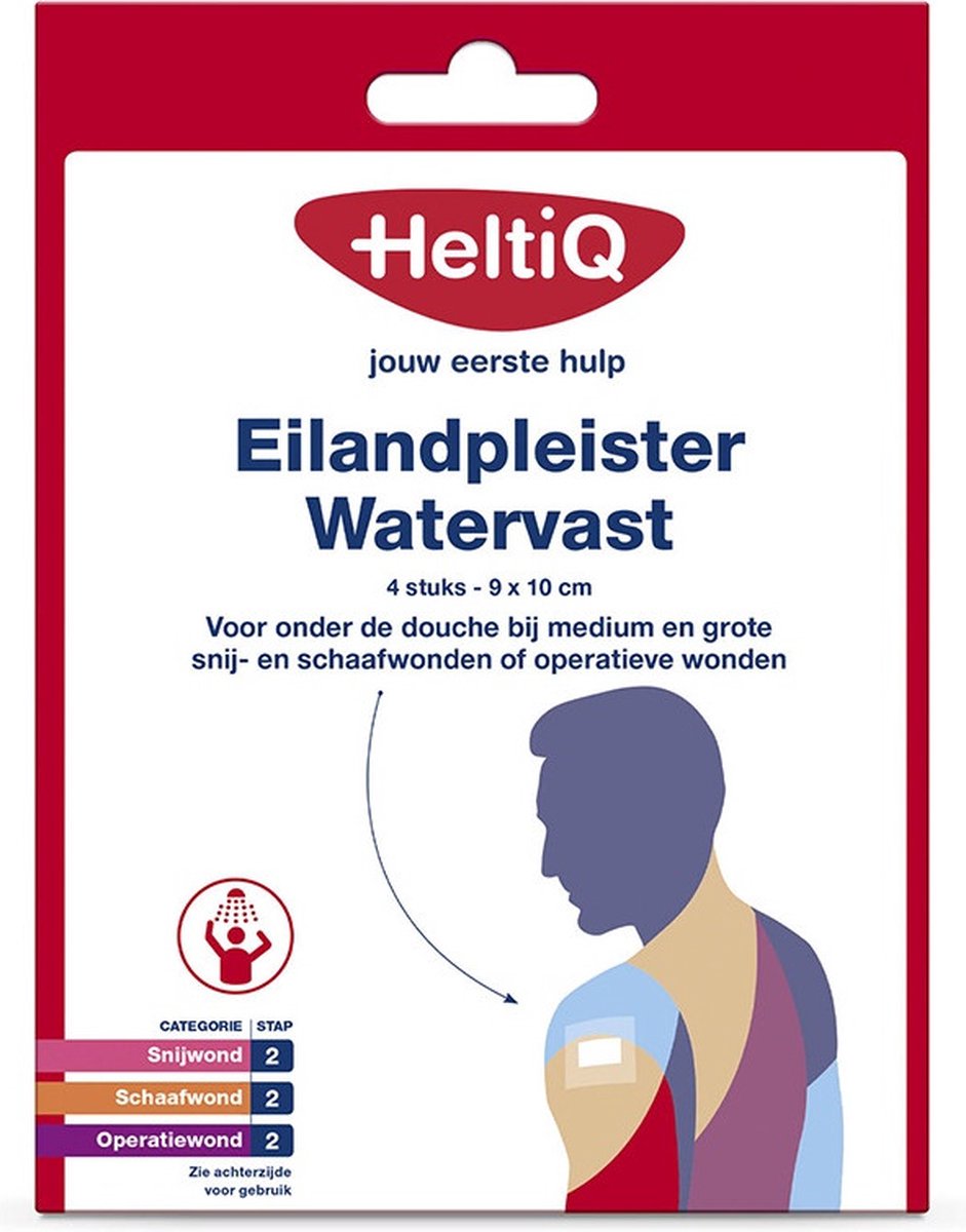 Goedkoopste Heltiq Eilandpleisters - watervast - 9 x 10 cm