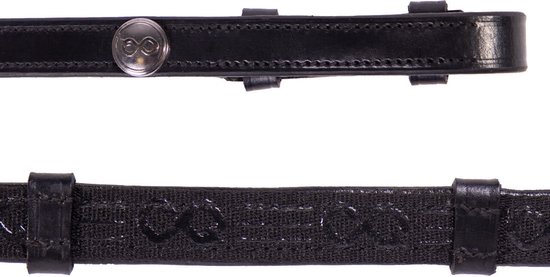 PresTeq Teugel FayRein met stops(8cm) Black - Full | Teugels paard PresTeq Teugel FayRein met stops(8cm) Black - Full | Teugels paard