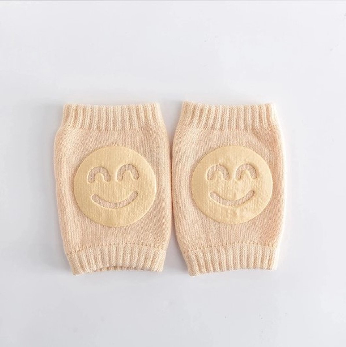 Go Go Gadget - Kniebeschermers - Baby - Kruipen - Baby Veiligheid - Kniesokken - Smiley - 1 paar - Peach