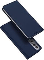Dux Ducis - Telefoon Hoesje geschikt voor de OnePlus Nord CE4/OPPO K12 - Skin Pro Book Case - Donker Blauw