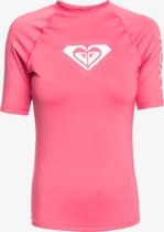 Roxy - UV-Rashguard voor dames - Whole Hearted - Korte mouw - UPF50 - Shocking Pink - maat S (36)