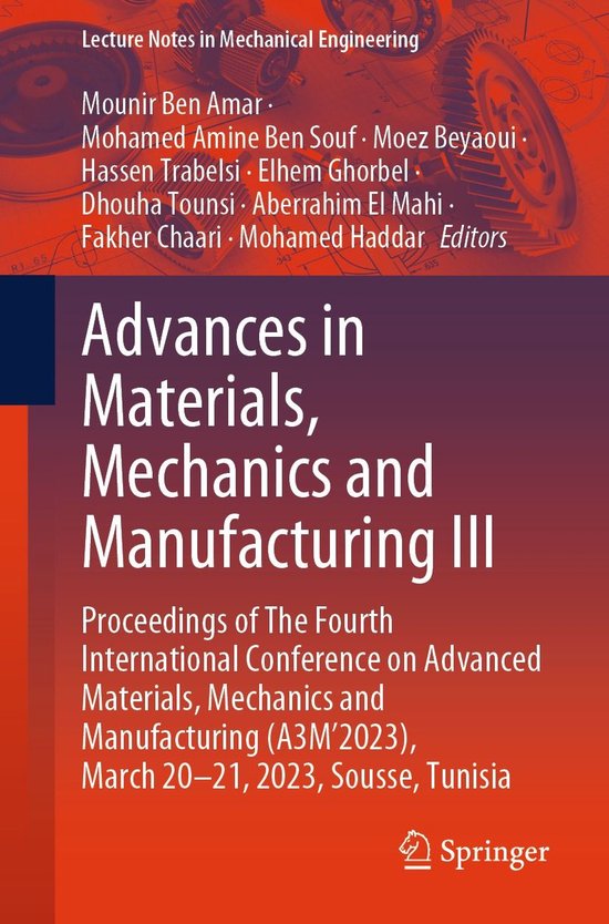Lecture Notes in Mechanical Engineering - Advances in Materi ... - cover
