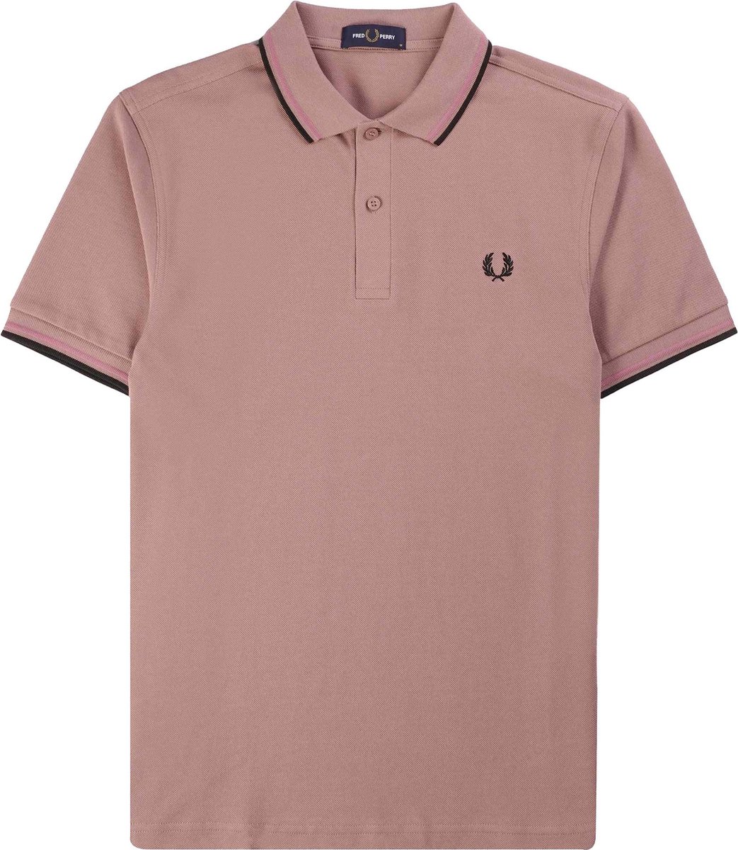 Fred Perry The Twin Tipped Fred Perry Shirt Heren - Polo shirt - Lichtroze - Maat S