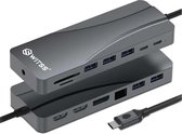 Switss® - Dockingstation 14 in 1 - USB-C - Triple Display (2x HDMI, DP)