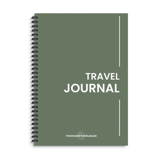 Reisdagboek – vakantieboek – travelers notebook – groen