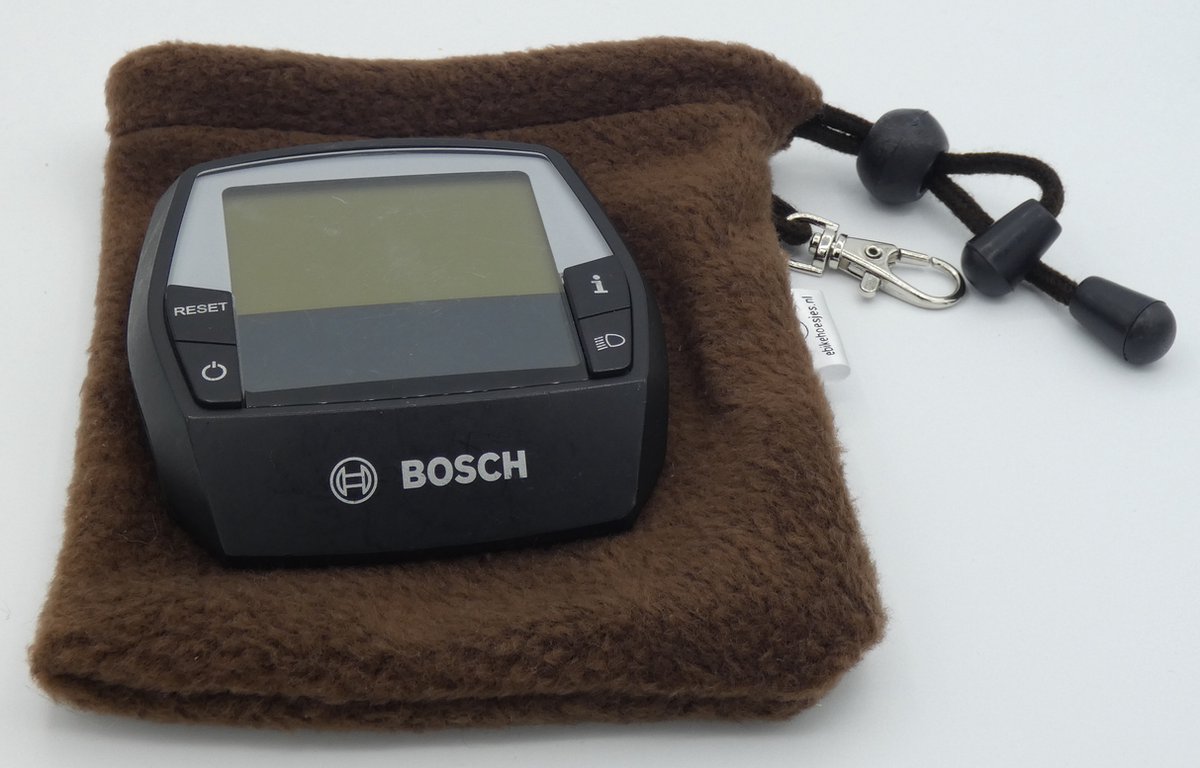 Bosch ebike display L hoesje displayhoesje intuvia - Bruin DLX - fleece