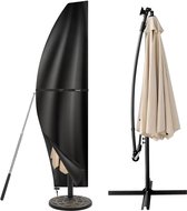 Beschermhoes voor parasol, 3 m, zweefparasol met stok, 420D-Oxford-stof, parasolhoes, parasolhoes, waterdicht, uv-bestendig, winddicht, afdekking voor parasols (265 x 40/70/50 cm)