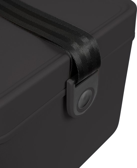 Steamy Classy 12 - Kleine Koelbox incl. divider/ snijplank met Schouderband - 12 Liter - Raven Black van Steamy — afbeelding 5