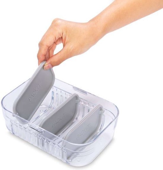 Pack It - Box voor Lunch - Tritan - Grijs van Pack It — afbeelding 2