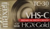 Maxell VHS-C HGX-Gold 30 Minuten TC30 Cassette
