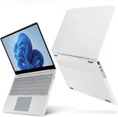 Laptophoes - Geschikt voor Microsoft Surface Laptop 5, 4 en 3 Hoes - Case - 13.5 inch - Model 1951 en 1868 met Metalen Toetsenbord - Matte Transparant