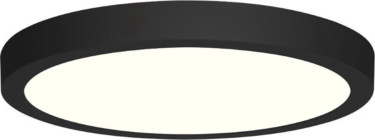 Proma - LED Downlight - 24W - Natuurlijk Wit 4200K - Mat Zwart - Opbouw - Rond - Aluminium - Ø285mm