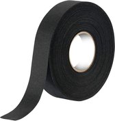 Ruban de velours autocollant - Tape pour faisceau de câbles - Tape isolant - 15 mm - 15 m - Zwart