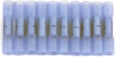Kabelschoen Doorverbinders met Krimpkous - AWG 14-16 (1.5 mm² - 2.5 mm²) - Blauw - Per 10 stuks