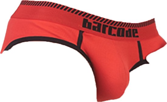 Barcode Berlin Solger Brief Red-Black - MAAT XL - Heren Ondergoed - Slip voor Man - Mannen Slip