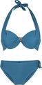 LingaDore Halternek bikini set - 7212 - Petrol - 40E