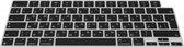 kwmobile siliconen toetsenbordbeschermer QWERTY (Russisch) geschikt voor Apple MacBook Pro 14" (2023) M2 A2779 / M3 A2918 / M3 A2992 - Keyboard cover in zwart