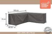 Winza Outdoor Covers - Premium - beschermhoes loungeset L vorm 300 - Afmeting : L 300/90x300/90x70 cm - Antraciet - 2 jaar Garantie