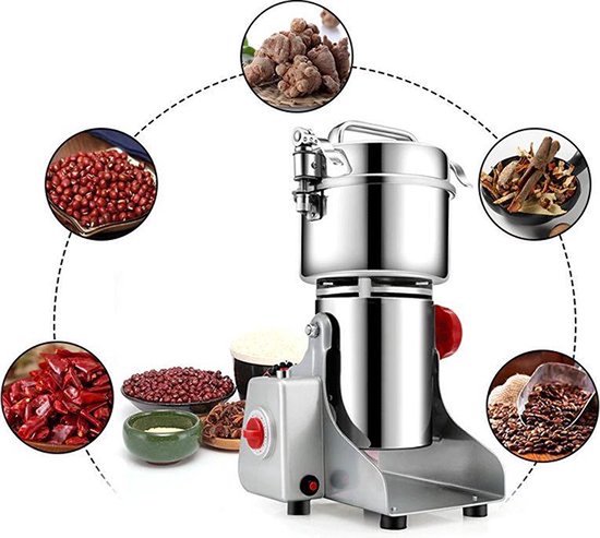 ROYALTY LINE, Moulin à Grains Électrique 850W RLFG21801 - Capacité 150g