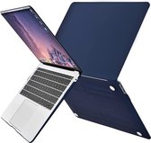 Laptophoes - Geschikt voor MacBook Air 13 inch Hoes - Case voor Air 2018-2021 (M1, A1932 t/m A2337) - Navy Blauw