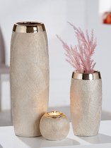 Design particulièrement beau /Vase "Cascade" - 12x12x23 cm - céramique