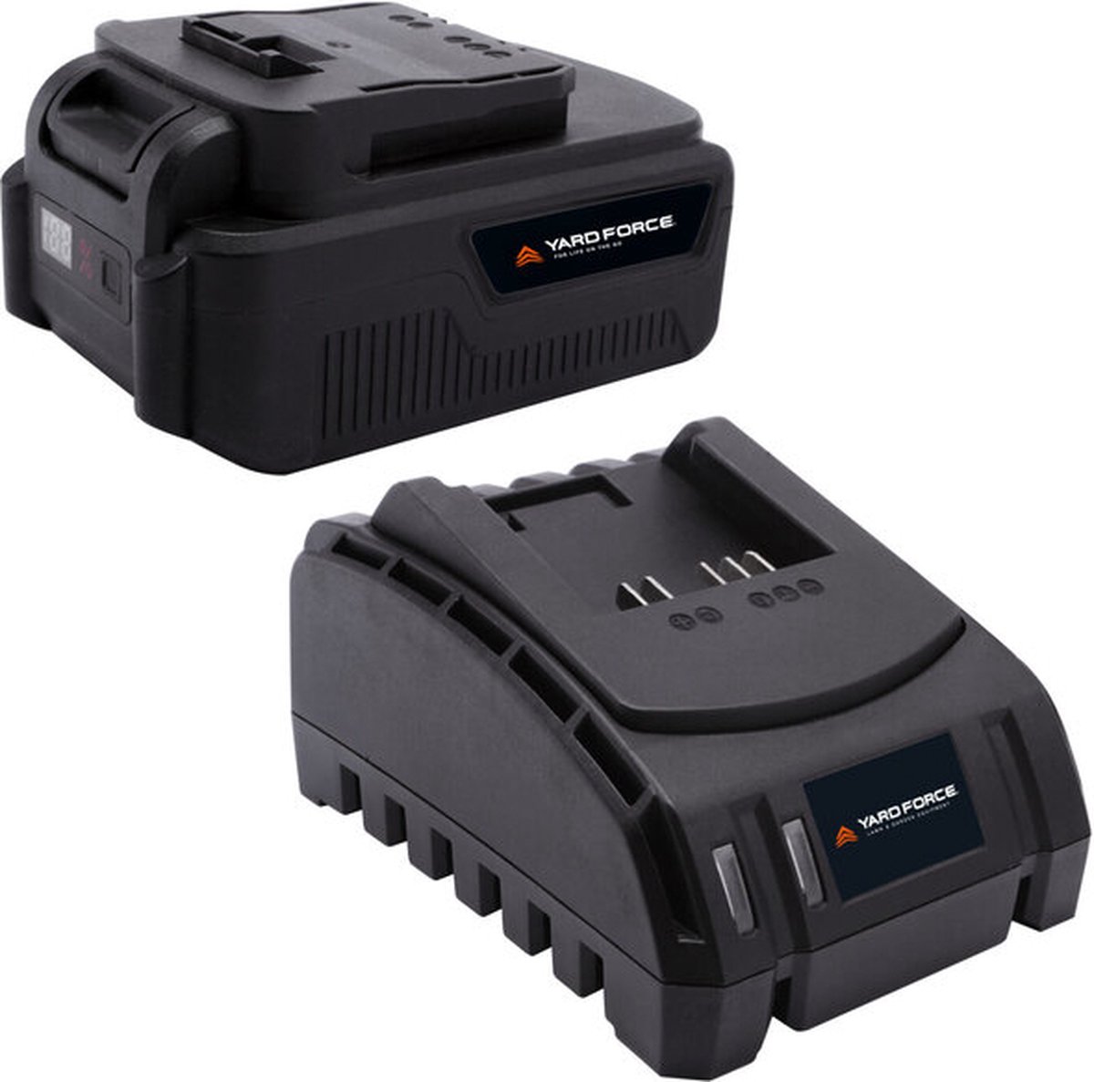 Yard Force Accu en Lader – AL C42BN – Starterset – 20V Li-Ion – 4,0Ah Batterij + Snellader – Compatibel met Yard Force 20V Tuingereedschap – Efficiënt & Betrouwbaar Energiepakket