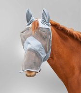 Waldhausen PREMIUM vliegenmasker met oor- en neusbescherming Pony Zilver Grijs
